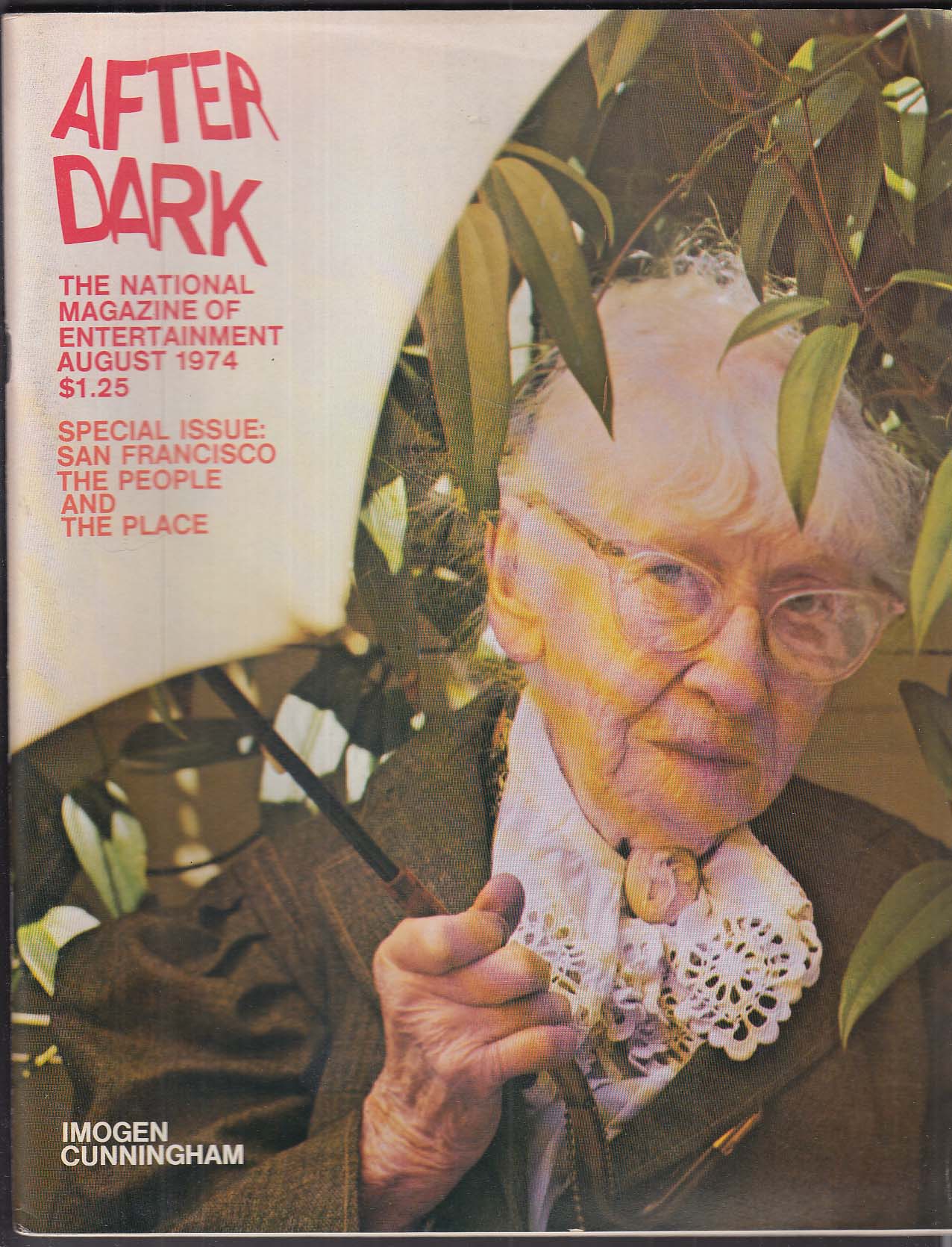 AFTER DARK magazine side cover August 1974