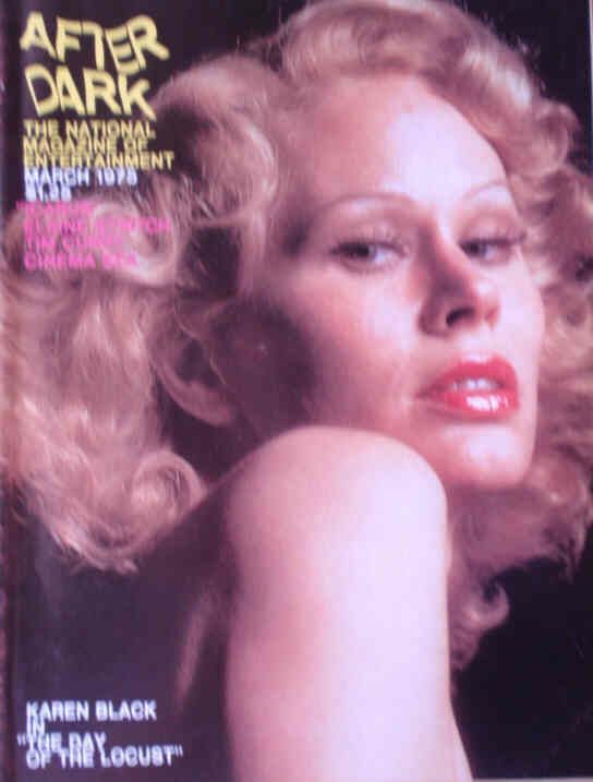AFTER DARK magazine side cover March 1975