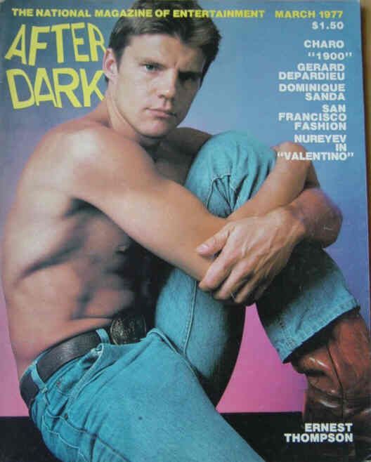 AFTER DARK magazine side cover March 1977