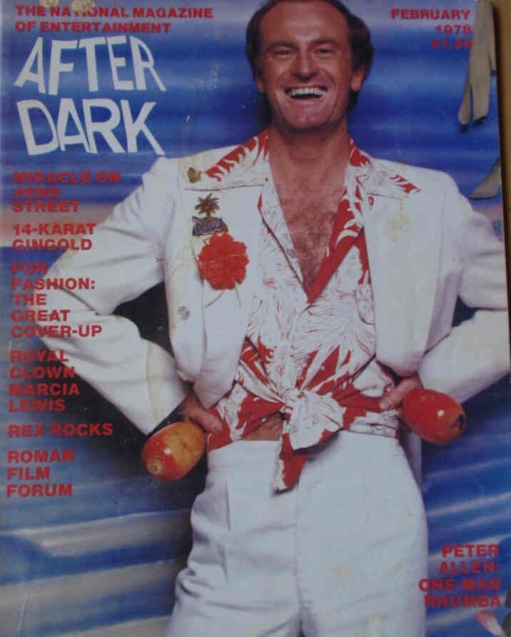 AFTER DARK magazine side cover February 1978