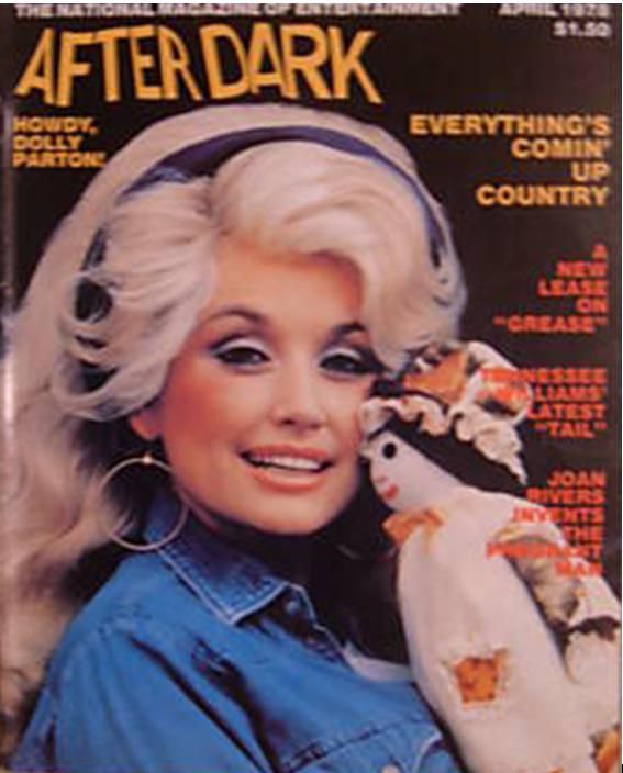 AFTER DARK magazine side cover April 1978