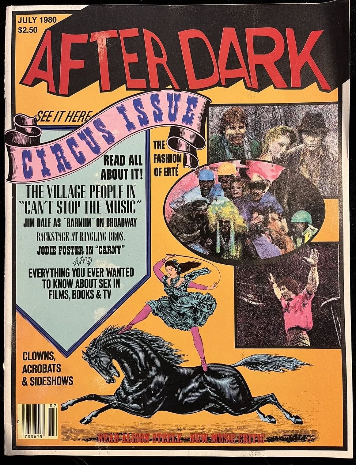 AFTER DARK magazine side cover July 1980