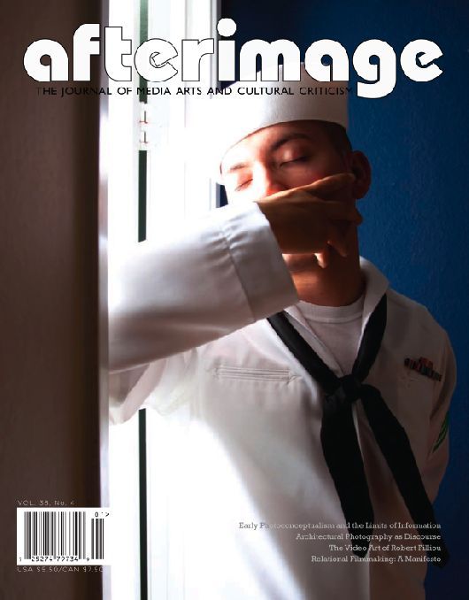 AFTERIMAGE magazine side cover January/February 2011
