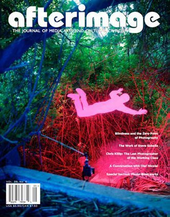 AFTERIMAGE magazine side cover  Vol 39 # 6 May/June 2012