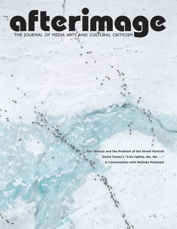 AFTERIMAGE magazine side cover  Vol 40 # 2 September/October 2012