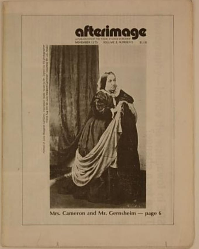 AFTERIMAGE magazine side cover  Vol 3 # 5 November 1975