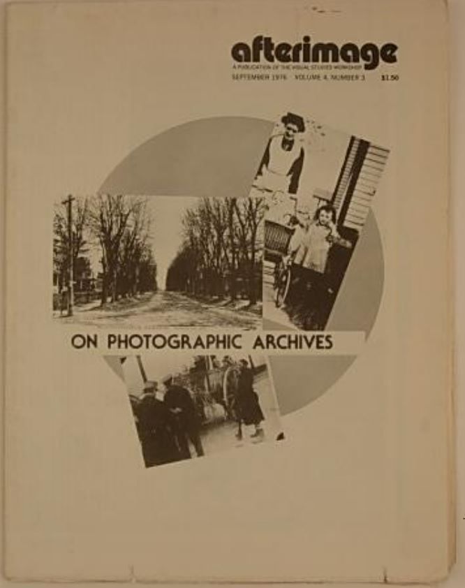 AFTERIMAGE magazine side cover  Vol 4 # 3 September 1976