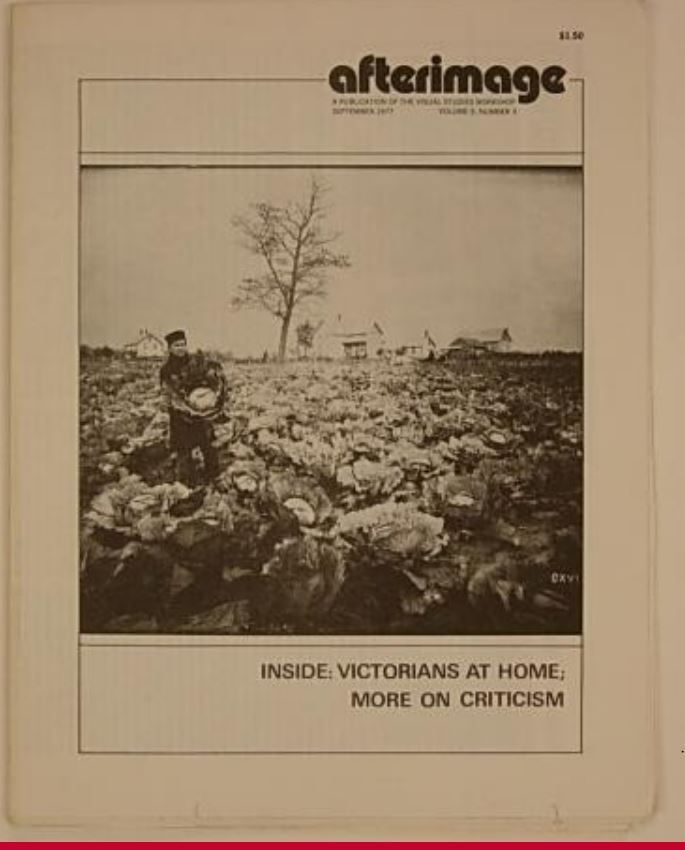 AFTERIMAGE magazine side cover  Vol 5 # 3 September 1977