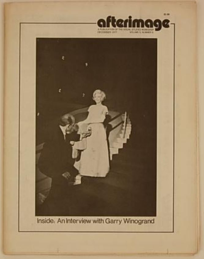 AFTERIMAGE magazine side cover  Vol 5 # 6 December 1977