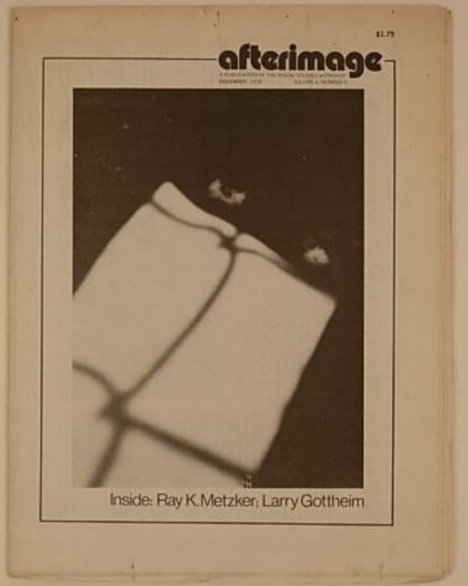AFTERIMAGE magazine side cover  Vol 6 # 4 November 1978
