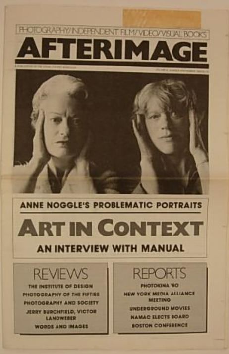 AFTERIMAGE magazine side cover  Vol 8 # 4 November 1980