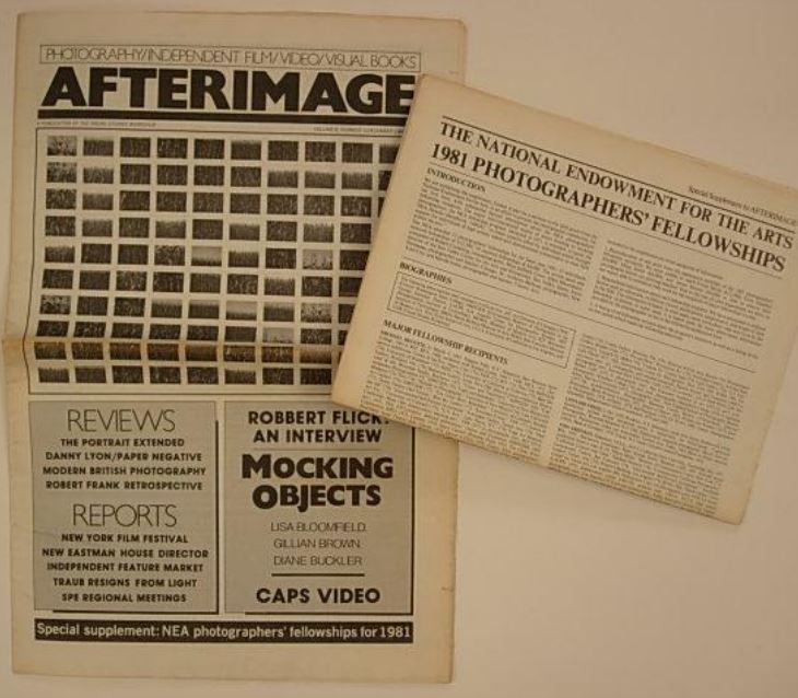 AFTERIMAGE magazine side cover  Vol 8 # 5 December 1980