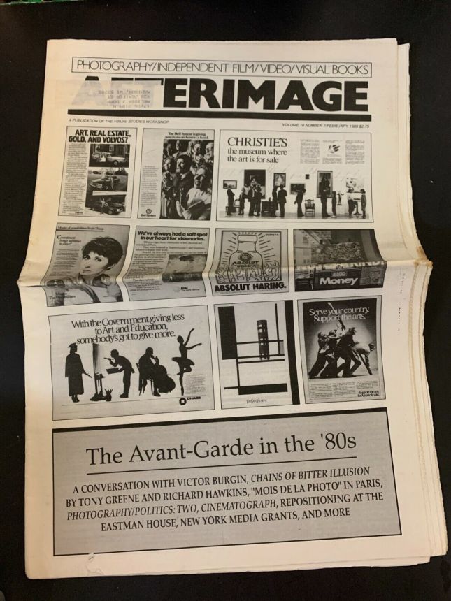 AFTERIMAGE magazine side cover  February 1989