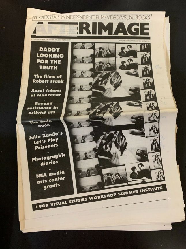 AFTERIMAGE magazine side cover  April 1989