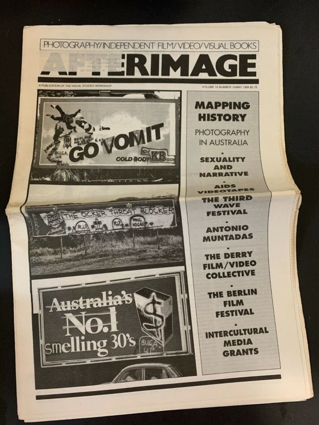 AFTERIMAGE magazine side cover  May 1989