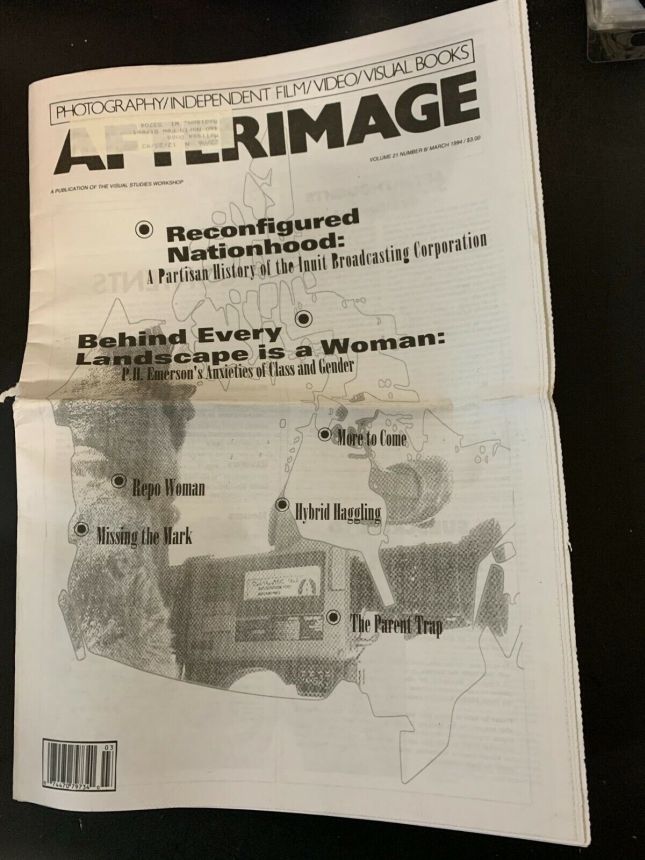 AFTERIMAGE magazine side cover  March 1994