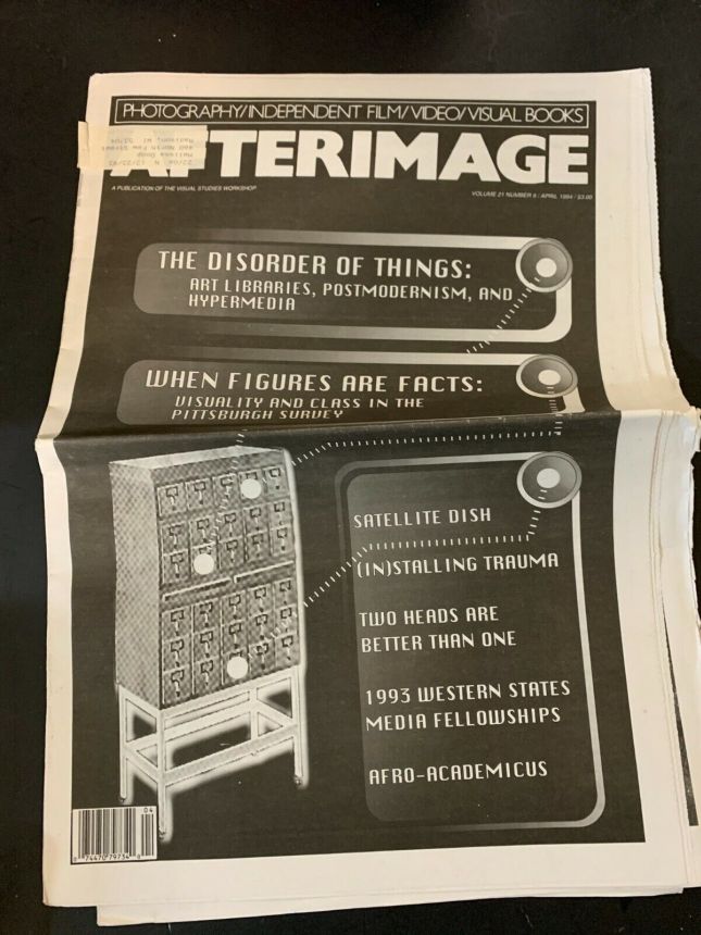 AFTERIMAGE magazine side cover  April 1994