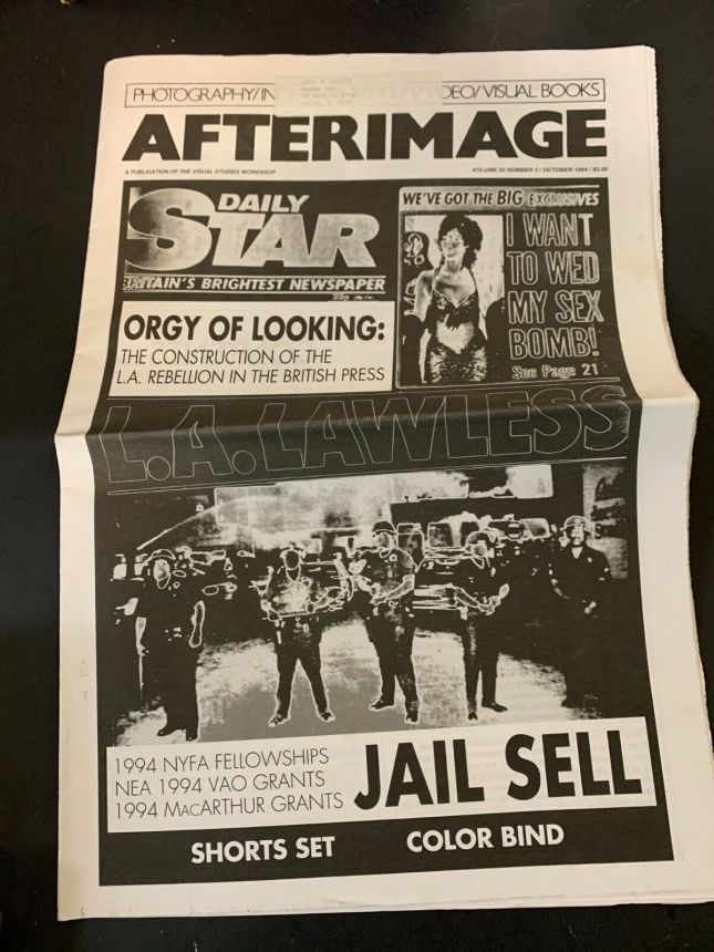 AFTERIMAGE magazine side cover  October 1994