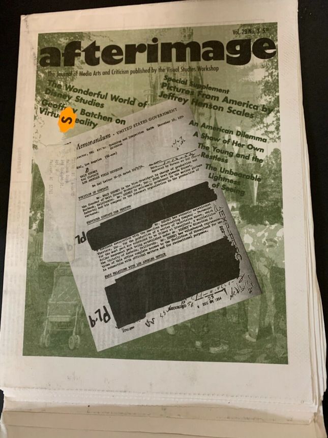 AFTERIMAGE magazine side cover  December 1995
