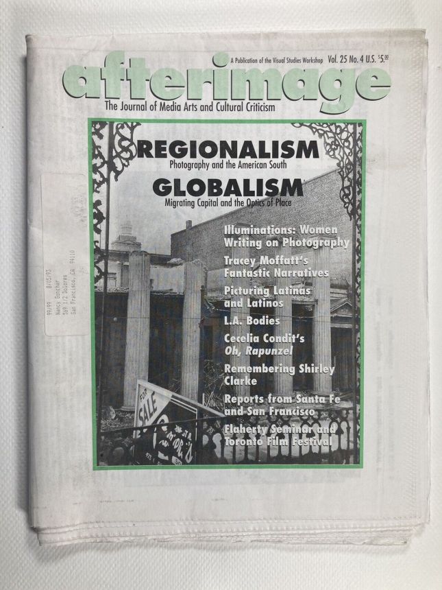 AFTERIMAGE magazine side cover  January/February 1998