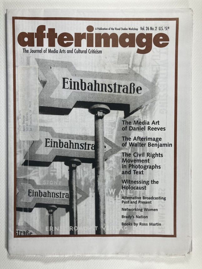 AFTERIMAGE magazine side cover  September/October 1998