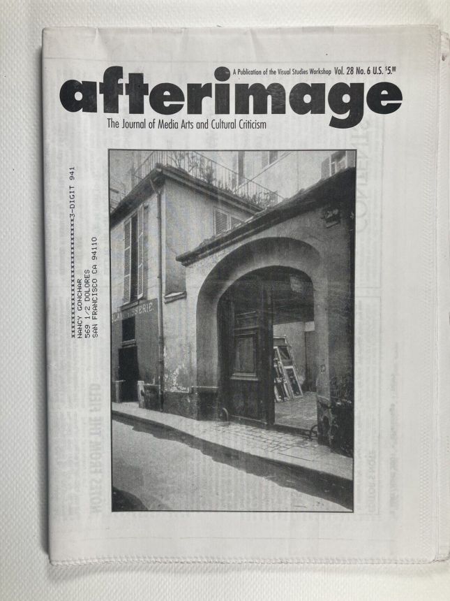 AFTERIMAGE magazine side cover  May/June 2001