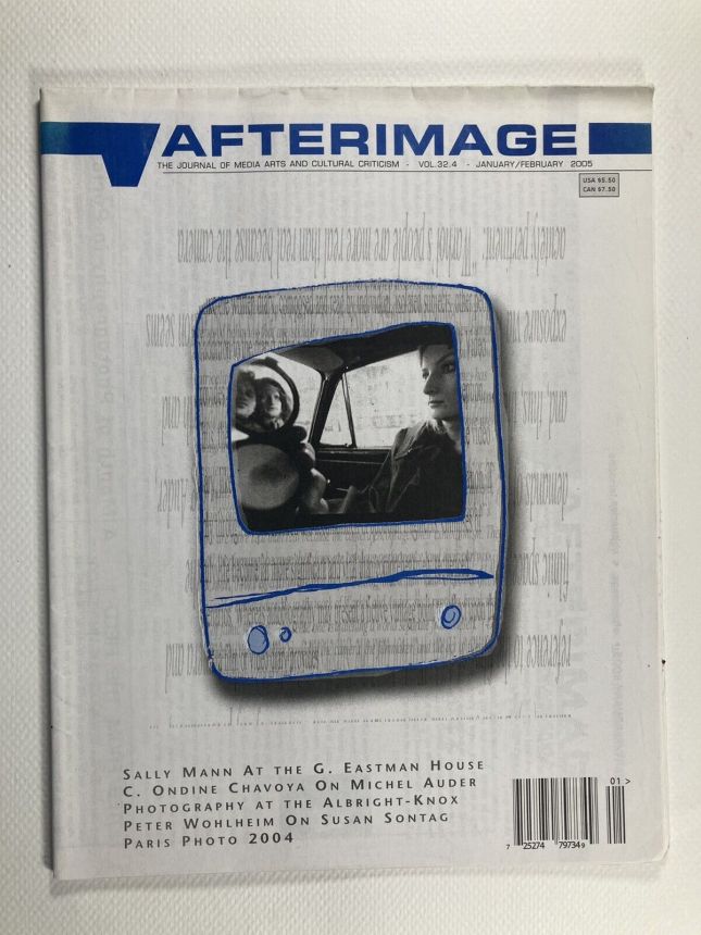 AFTERIMAGE magazine side cover  January/February 2005