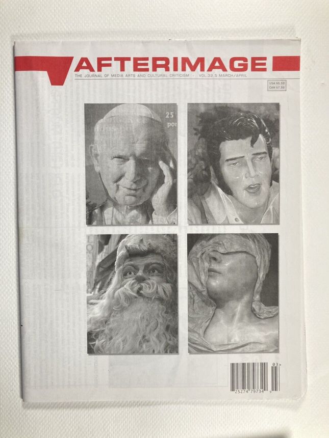 AFTERIMAGE magazine side cover  March/April 2005