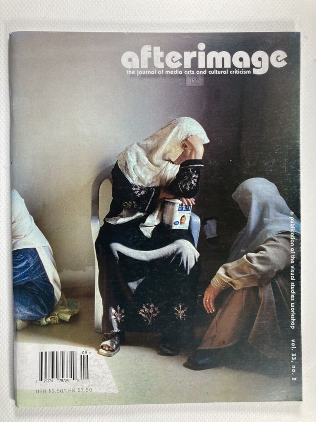 AFTERIMAGE magazine side cover  September/October 2005