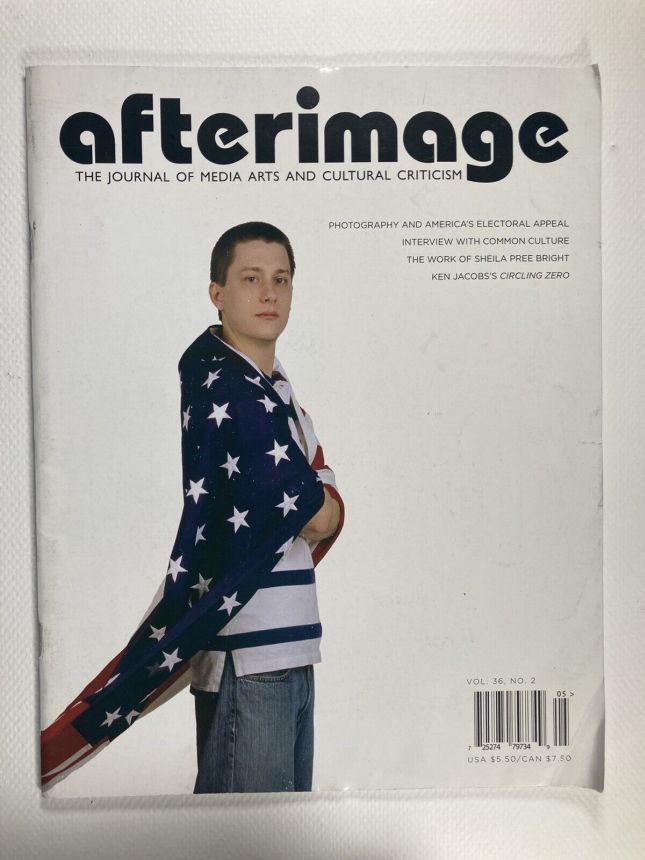 AFTERIMAGE magazine side cover  September/October 2008