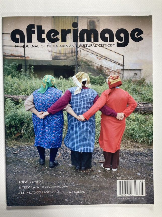 AFTERIMAGE magazine side cover  January/February 2009