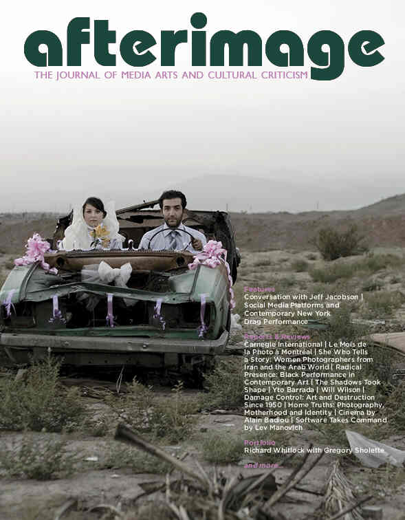 AFTERIMAGE magazine side cover  Vol 41 #4  2014