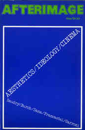 AFTERIMAGE UK magazine side cover Issue 5 Spring 1974