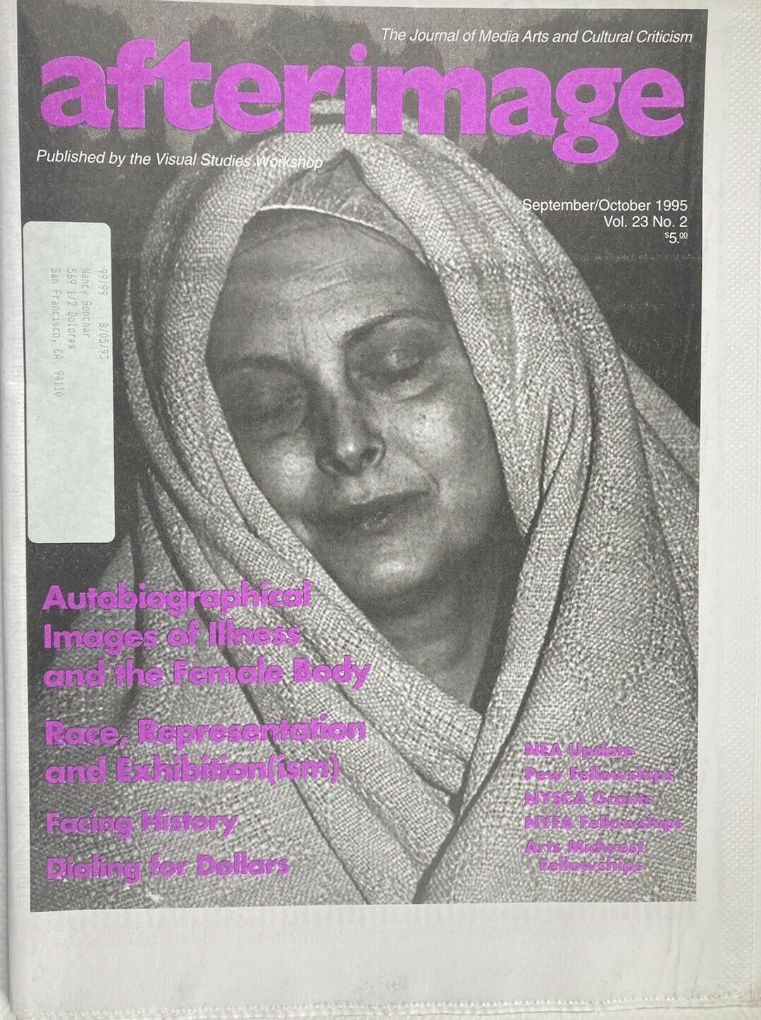 AFTERIMAGE magazine side cover  Vol 23 No  2  September/October 1995