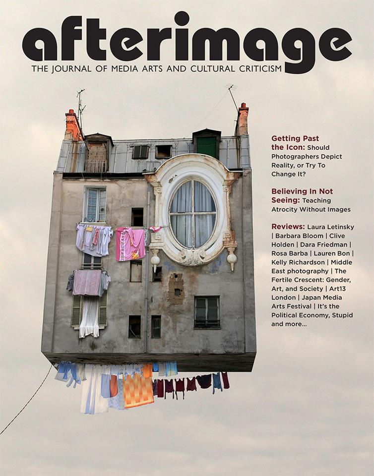 AFTERIMAGE magazine side cover  Vol 40 #6 May/June 2013