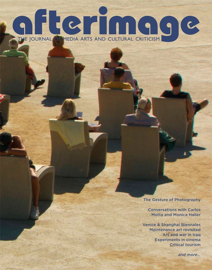 AFTERIMAGE magazine side cover  Vol 41 #2 September/October 2013