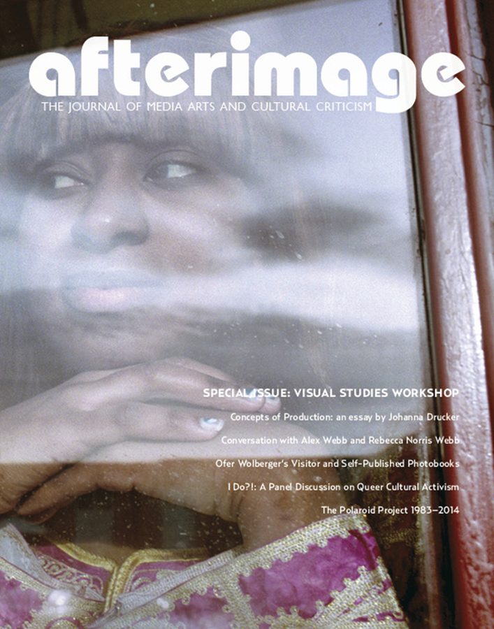 AFTERIMAGE magazine side cover  Vol 42 #1  