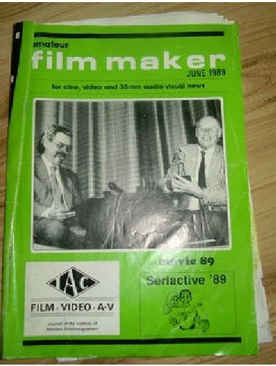 AMATEUR FILM AND VIDEO MAKER magazine side cover June 1989