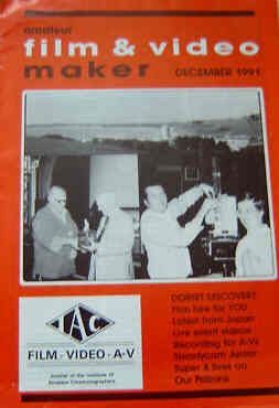 AMATEUR FILM AND VIDEO MAKER magazine side cover  Vol 14 # 6 December 1991