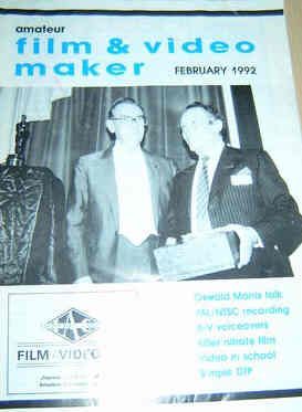 AMATEUR FILM AND VIDEO MAKER magazine side cover  Vol 15 # 1 February 1992