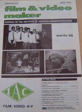 AMATEUR FILM AND VIDEO MAKER magazine side cover  Vol 16 # 3 June 1993