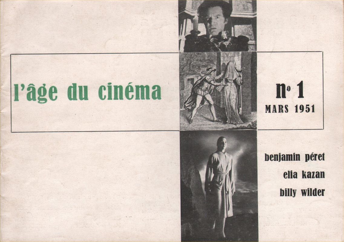 AGE DU CINEMA | L magazine side cover Issue 1 March 1951