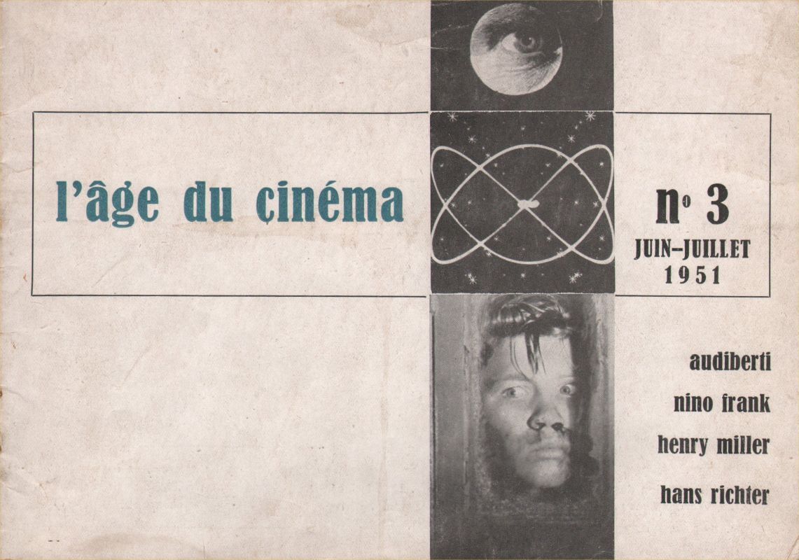 AGE DU CINEMA | L magazine side cover Issue 3 June/July 1951