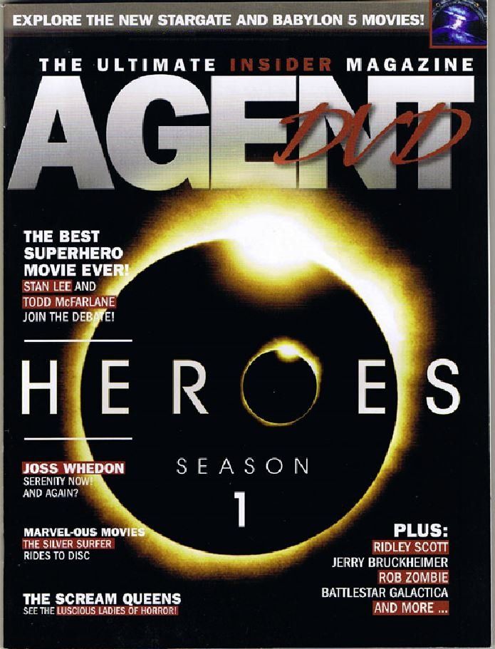 AGENT DVD magazine side cover July 2007