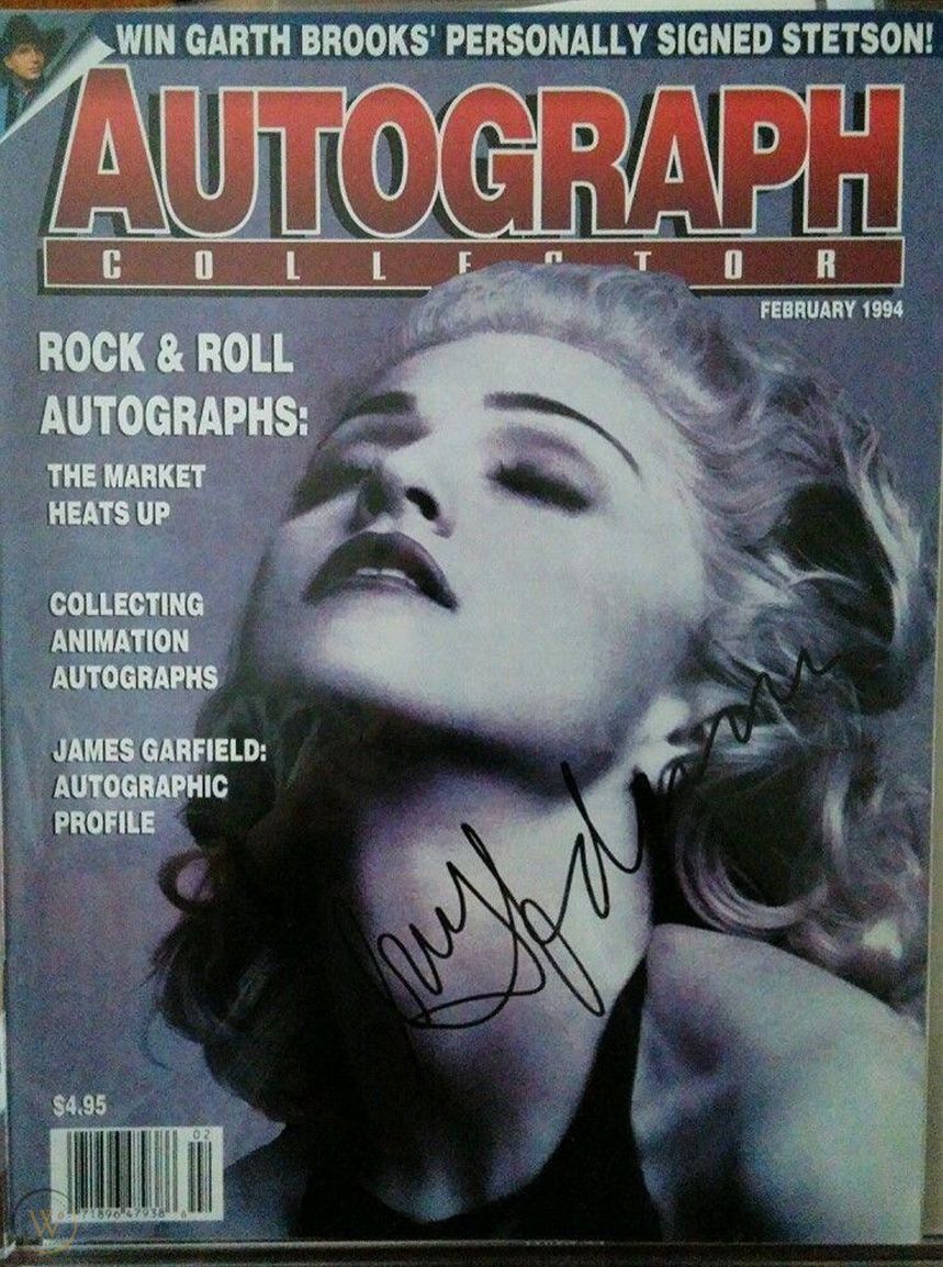 AUTOGRAPH COLLECTOR magazine side cover  February 1994