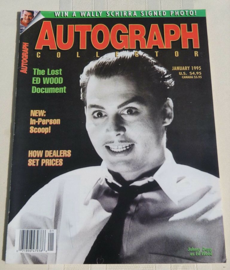 AUTOGRAPH COLLECTOR magazine side cover  January 1995