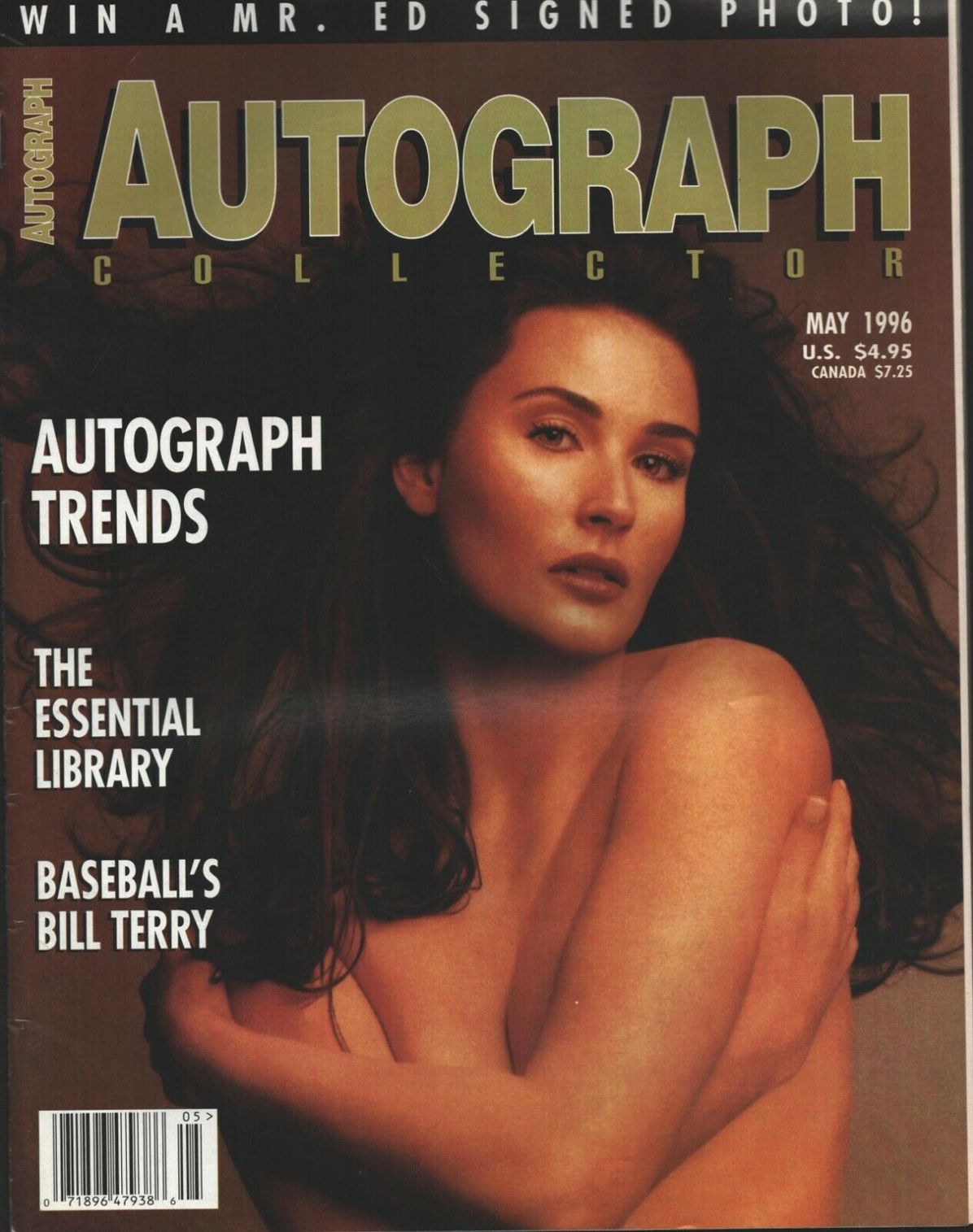 AUTOGRAPH COLLECTOR magazine side cover  May 1996