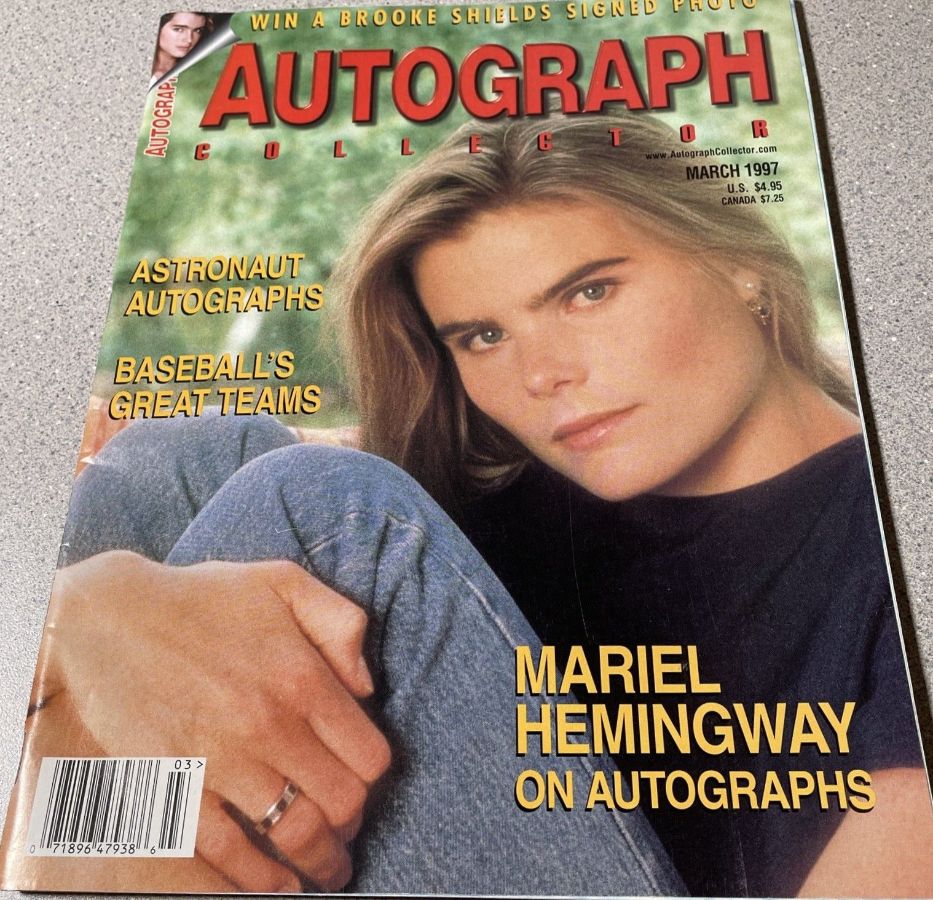 AUTOGRAPH COLLECTOR magazine side cover  March 1997
