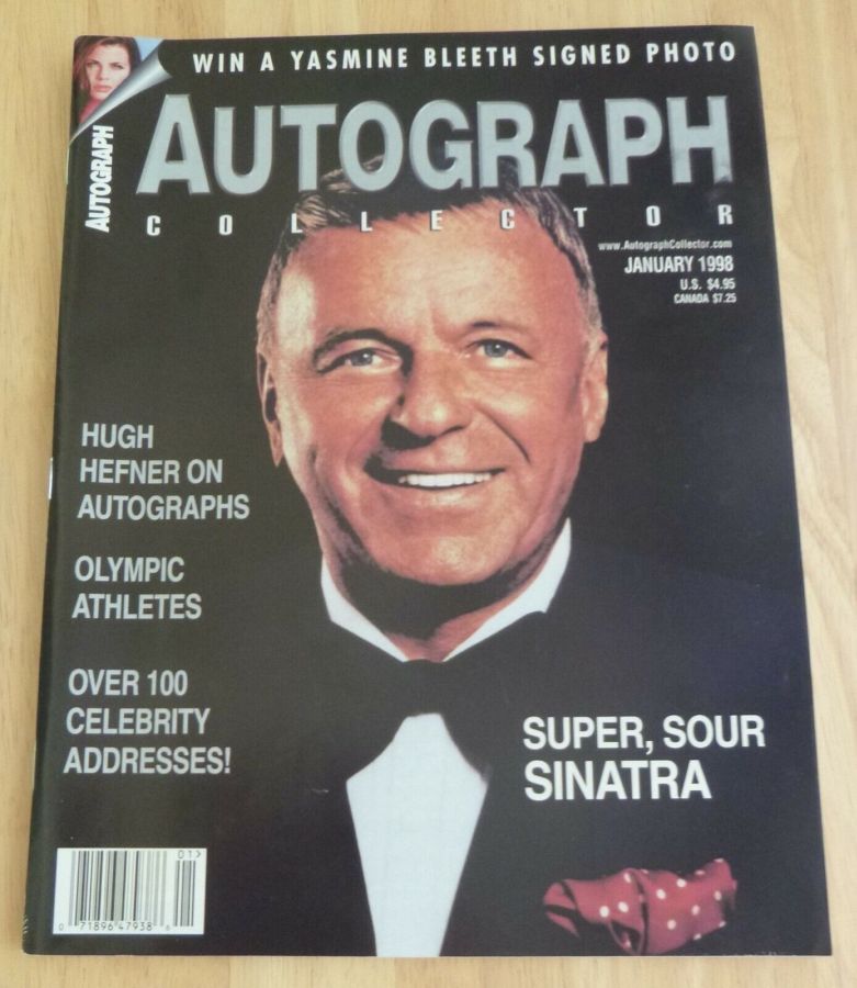 AUTOGRAPH COLLECTOR magazine side cover  January 1998