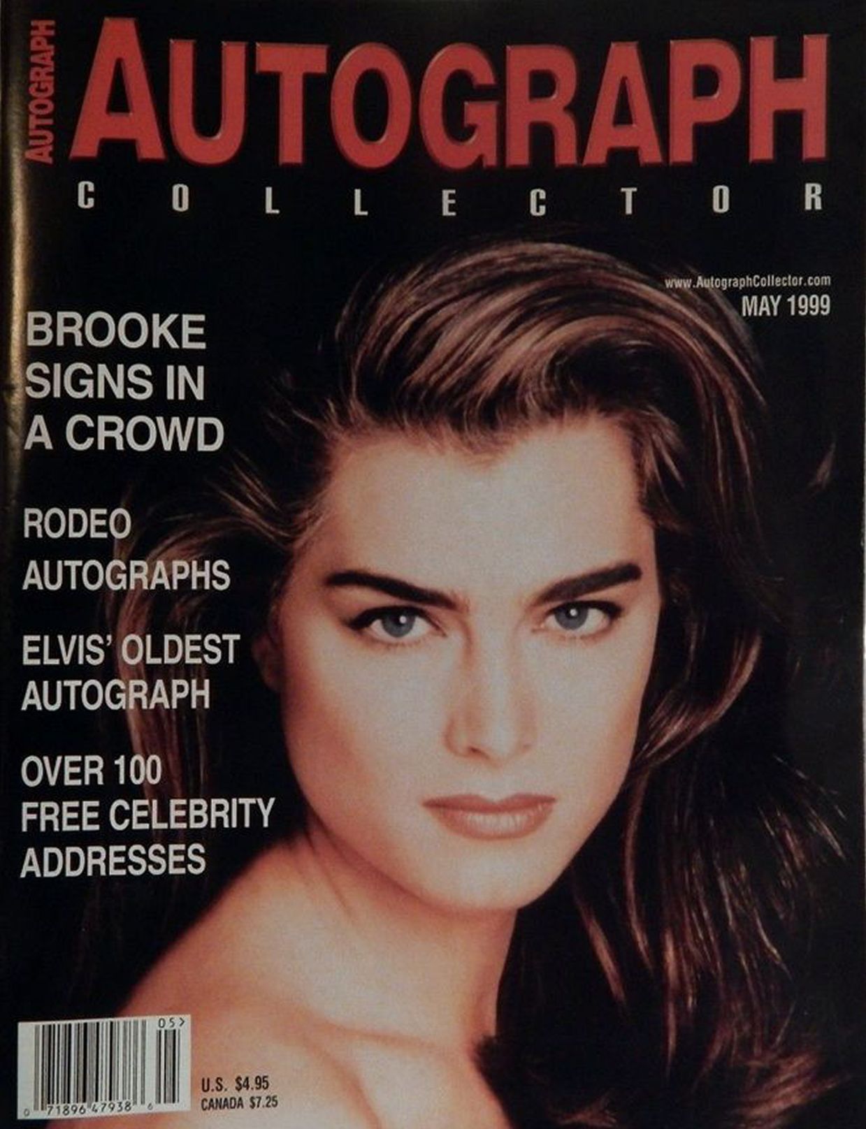 AUTOGRAPH COLLECTOR magazine side cover  May 1999